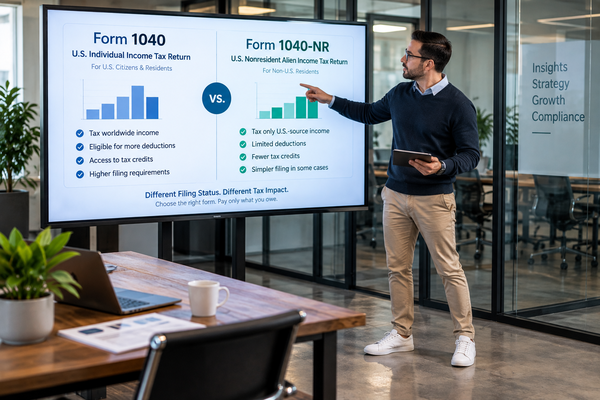 Form 1040 vs. Form 1040-NR: The Filing Choice That Decides How Much of Your Income the IRS Can Tax