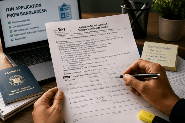 Getting a US ITIN from Bangladesh: A Step-by-Step 2026 Guide